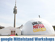 google Mittelstands Offensive vom 05.-07.04.2011 in München: "Online Motor Deutschland" macht Station auf dem Coubertinplatz mit kostenlosen Workshops und Expertengesprächen (Foto: MartiN Schmitz)